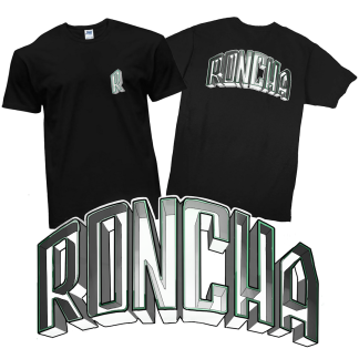 Tshirt Zwart - Design Wit