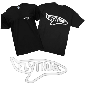 Tshirt Zwart - Design Flythug 001