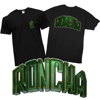 Tshirt Zwart - Design Racing green